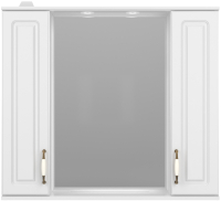 Шкаф с зеркалом для ванной Style Line Олеандр-2 90 (с подсветкой) - 