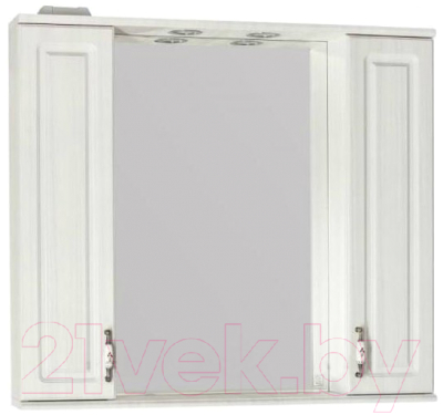 Шкаф с зеркалом для ванной Style Line Олеандр-2 90 (с подсветкой)