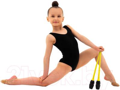 Булавы для художественной гимнастики Grace Dance 9247558 (черный/желтый)
