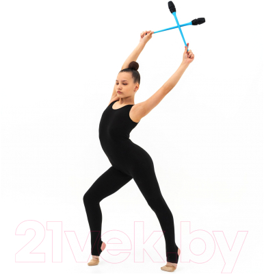 Булавы для художественной гимнастики Grace Dance 9247566 (черный/голубой)