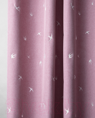 Комплект штор Pasionaria Прайм 290x280 с подхватами (розовый)