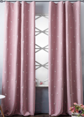 Комплект штор Pasionaria Прайм 290x260 с подхватами (розовый)