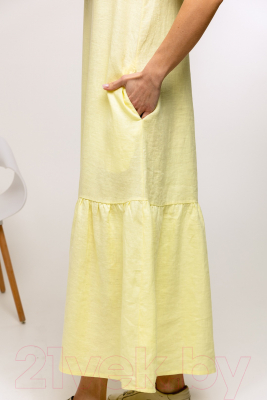 Платье Romgil ТК122ЛЛ (р.170-84-92, бледно-желтый)