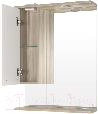 Шкаф с зеркалом для ванной Style Line Ориноко 60 (с подсветкой)