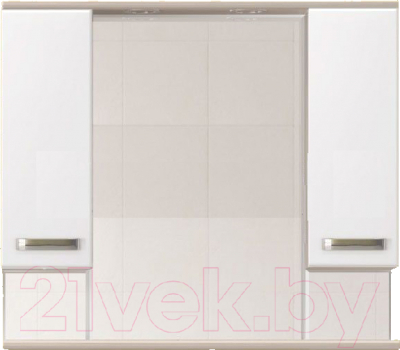 Шкаф с зеркалом для ванной Style Line Ориноко 90 (с подсветкой)