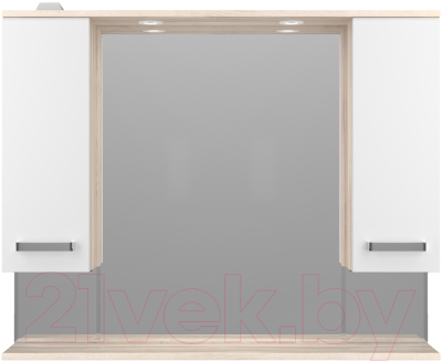Шкаф с зеркалом для ванной Style Line Ориноко 100 (с подсветкой)