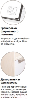 Шкаф с зеркалом для ванной Style Line Сеул 75