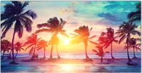 Фотофасад Arthata Пляж, пальмы, море / FotoSetka-300-122 (300x156) - 