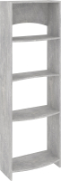 Стеллаж Кортекс-мебель КМ30 волна (бетон) - 