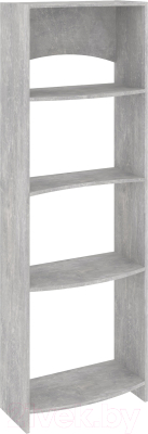 Стеллаж Кортекс-мебель КМ30 волна (бетон)