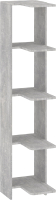 Стеллаж Кортекс-мебель КМ31 угловой (бетон) - 