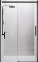 Душевая дверь Veconi 120x195 / VN70GR-120-01-C4 (стекло прозрачное/брашированный графит) - 