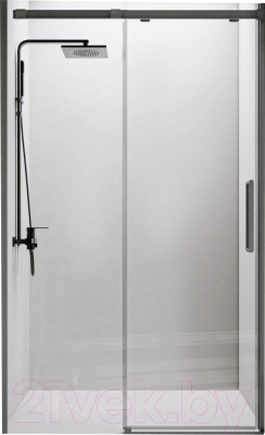 Душевая дверь Veconi 120x195 / VN70GR-120-01-C4 (стекло прозрачное/брашированный графит)