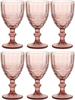 Набор бокалов Lenardi 588-430 (6шт, розовый) - 