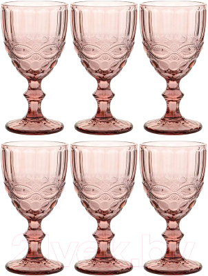 Набор бокалов Lenardi 588-430 (6шт, розовый)
