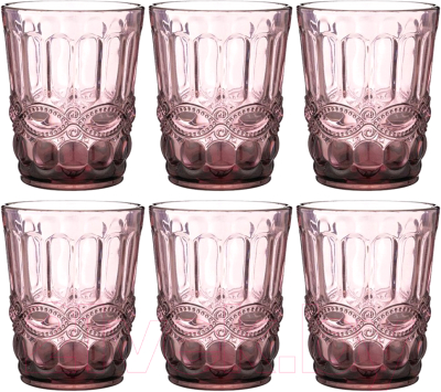 Набор стаканов Lenardi 588-439 (6шт, розовый)