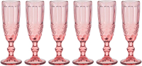 Набор бокалов Lenardi 588-442 (6шт, розовый) - 