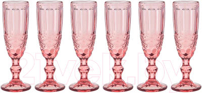 Набор бокалов Lenardi 588-442 (6шт, розовый)