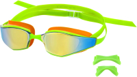 Очки для плавания Indigo Sport Babble IN346 (оранжевый/зеленый) - 