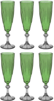 Набор бокалов Lenardi 589-010 (6шт, зеленый) - 