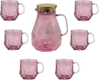 Набор для напитков Lenardi 589-016 (розовый) - 
