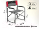 Миниатюра изображения товара Кресло складное Nisus N-DC-95200-GRD (серый/красный/черный)