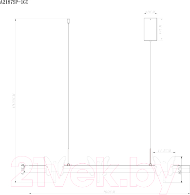 Потолочный светильник Arte Lamp Darcy A2187SP-1GO