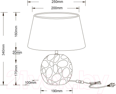 Прикроватная лампа Arte Lamp Poppy A4063LT-1GO