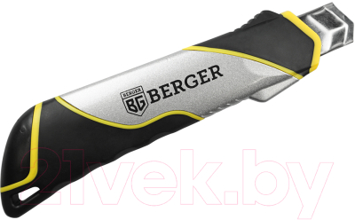 Нож строительный BERGER Металлический с сегментированным лезвием 18мм / BG1351