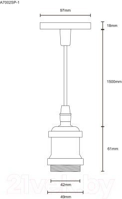 Потолочный светильник Arte Lamp Electra A7002SP-1CC