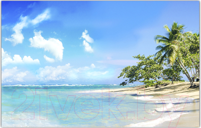 Фотофасад Arthata Пляж, пальмы, море / FotoSetka-100-120 (100x156)