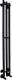 Полотенцесушитель водяной Маргроид Inaro 120x6x12 3 крючка (черный матовый, частичная комплектация) - 
