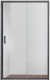 Душевая дверь Aquatek 100x200 / AQ ARI RA 10020BL (черный/прозрачное стекло) - 