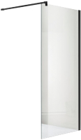 Душевая стенка Aquatek 90x200 / AQ WIW 09020BL (черный/прозрачное стекло) - 