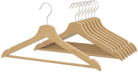 Набор деревянных вешалок-плечиков Ikea Бумеранг 302.385.43 (натуральный) - 
