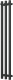 Полотенцесушитель водяной Маргроид Inaro 120x6x12 Проф 3 крючка (черный мат, частичная комплектация) - 