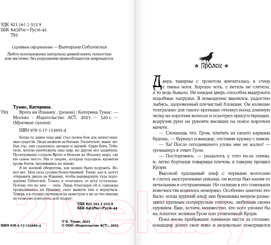 Художественная книга АСТ Врата на Изнанку (Тумас К.) — фото 4