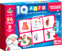 Настольная игра Лас Играс Умное лото. Новогодние половинки. kids / 4916117 - 