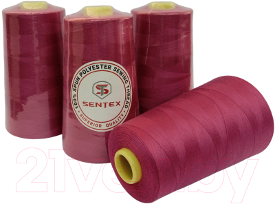 Набор швейных ниток Sentex 100% полиэстер 50/2 5000 ярдов 1058 (4шт)