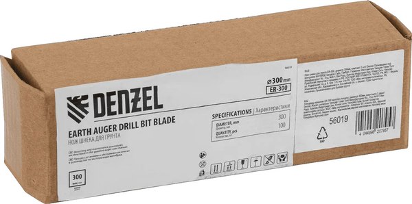 Нож для почвенного бура Denzel ER-300 / 56019 (2шт)