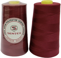 Набор швейных ниток Sentex 100% полиэстер 50/2 5000 ярдов 1076 (2шт) - 