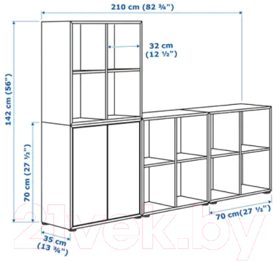 Стеллаж Ikea Экет 191.894.74