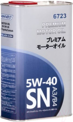 

Моторное масло Fanfaro, Premium Motor Oil 5W40 / FF6723-4WME