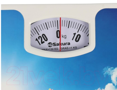 Напольные весы механические Sakura SA-5000-7 (гиацинты)