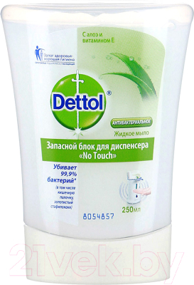 Мыло жидкое Dettol No Touch с Алоэ и витамином Е (250мл, сменный блок)