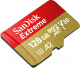 Миниатюра изображения товара Карта памяти SanDisk Extreme MicroSDXC 128GB Class 10 UHSI U3 V30 A2 (SDSQXAA-128G-GN6MN)