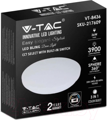 Потолочный светильник V-TAC VT-8436 / SKU-217609