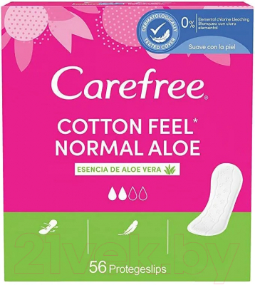 Прокладки ежедневные Carefree Cotton Aloe (56шт)