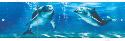 Экран для ванны МетаКам Премиум Арт 1.68 (дельфины)