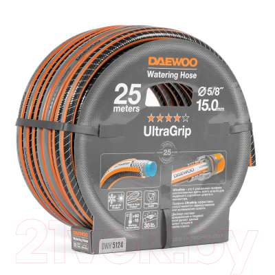 Шланг поливочный Daewoo Power UltraGrip DWH / 5124 (25м)